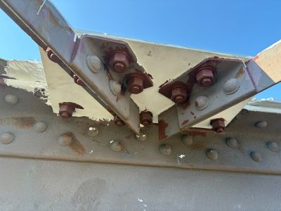 Flange for train bridge