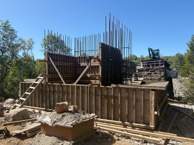 rebar placement for bridge