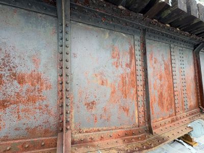 rusty steel girders