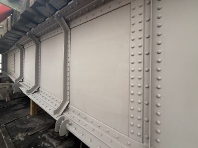 primed steel girders